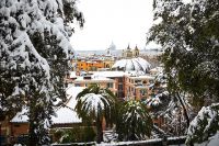 Снегопад в Риме. 