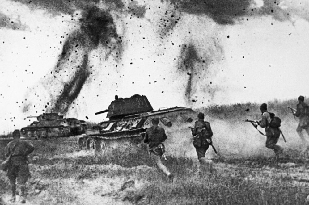 Танковый бой на Курской дуге. 1943 год