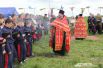 Молебен, чин освещения воинских оружий, торжественное открытие Георгиевских Шермиций.