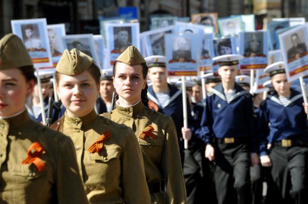 «Бессмертный полк» в Санкт-Петербурге.