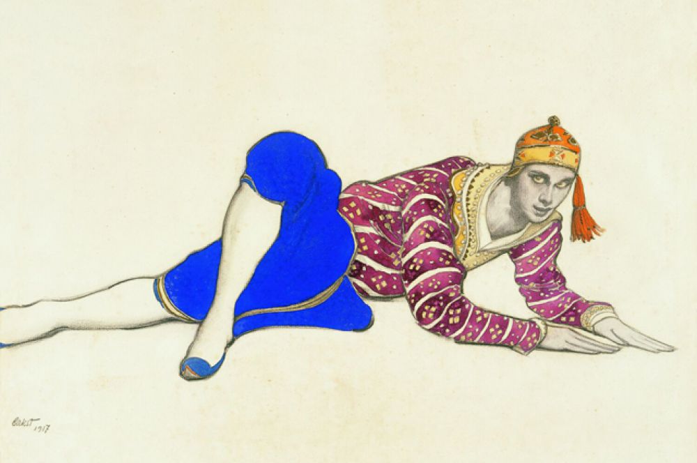 Эскиз костюма для «Ориенталий», 1917 год.