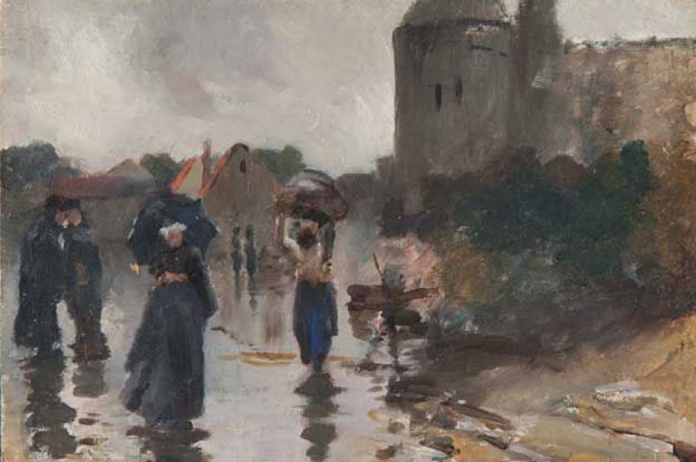 «Улица в дождь. Франция», 1893 год.