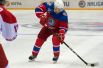 Президент России Владимир Путин в гала-матче турнира Ночной хоккейной лиги между командами «Звёзды НХЛ» и «Сборная НХЛ» в ледовом дворце «Большой» в Сочи.