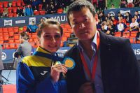 Ирина Ромолданова с тренером
