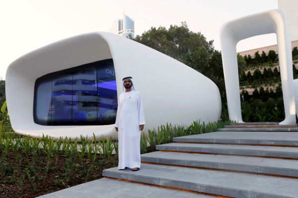 Офис. Дубайский «офис будущего» был построен за 17 дней и обошелся в $140 тысяч. В работе над зданием участвовала команда из 19 человек.