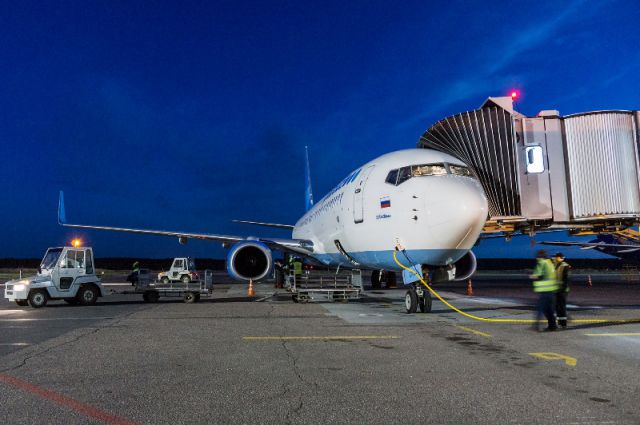 Самолет авиакомпании «Победа» в аэропорту Нижнего Новгорода.