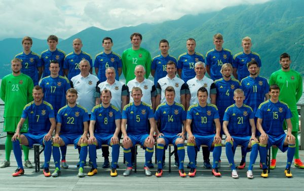 Полный состав сборной Украины по футболу.