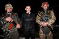 Надежда Савченко вместе с украинскими военными