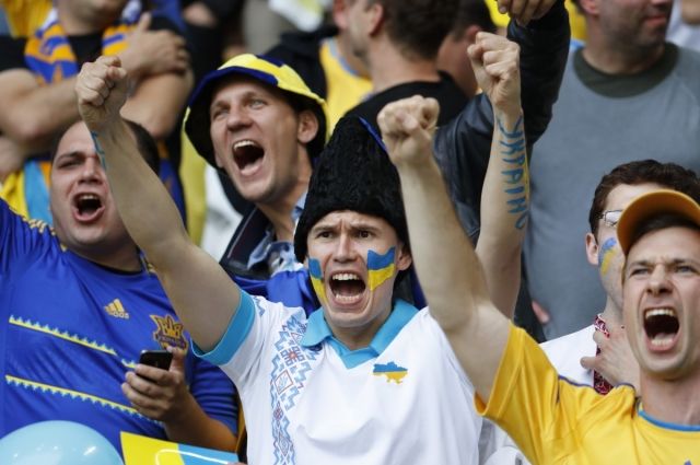 Украинские болельщики 