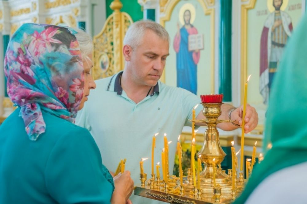 Предприниматель Дмитрий Яковенко - один из инициаторов и сподвижников строительства Свято-Троицкого храма.