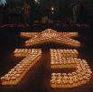 Горожане на всероссийской акции «Свеча памяти» в Севастополе.