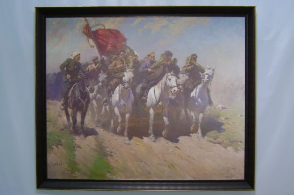 Вот «Трубачи Первой конной армии» Митрофана Грекова.