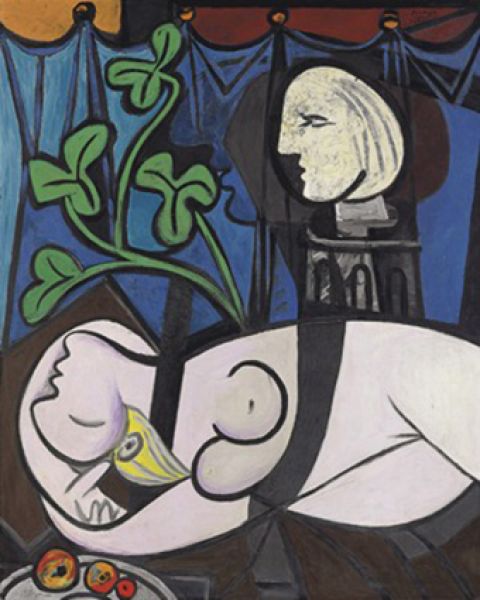 Ещё одна работа Пабло Пикассо «Обнаженная, зеленые листья и бюст» продана за 106,5 млн долларов.