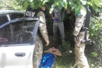 Задержание одного из преступников
