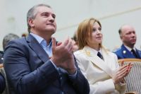 Глава РК Сергей Аксенов и прокурор Крыма Наталья Поклонская