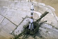 «Союз-11» на стартовой площадке.