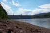 Вид на красноярскую ГЭС