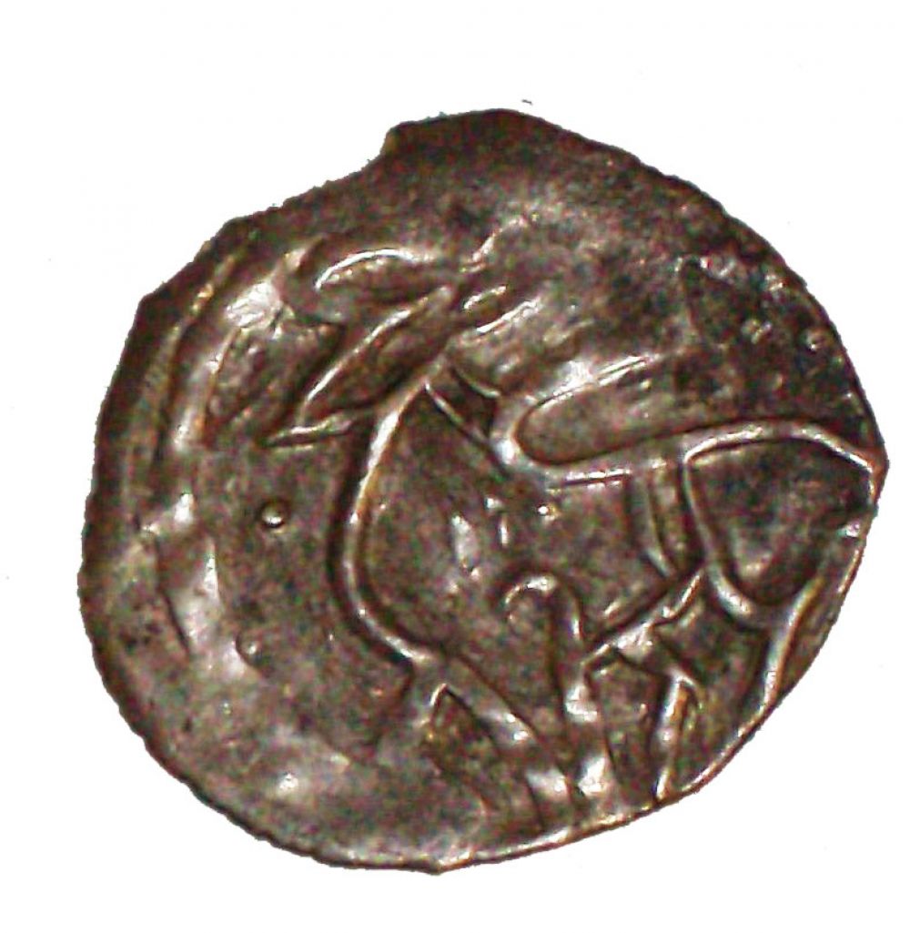Еще одно изображение ослика на монете. 