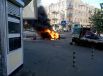 Очевидцы успели снять пылающий автомобиль