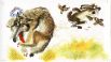 Иллюстрация к сказке Д.Мамина-Сибиряка «Заяц-хвастун»