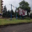 Железные бигборды тоже не выдержали такой силы бури