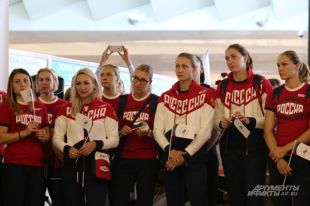 Проводы олимпийской сборной в Бразилию.