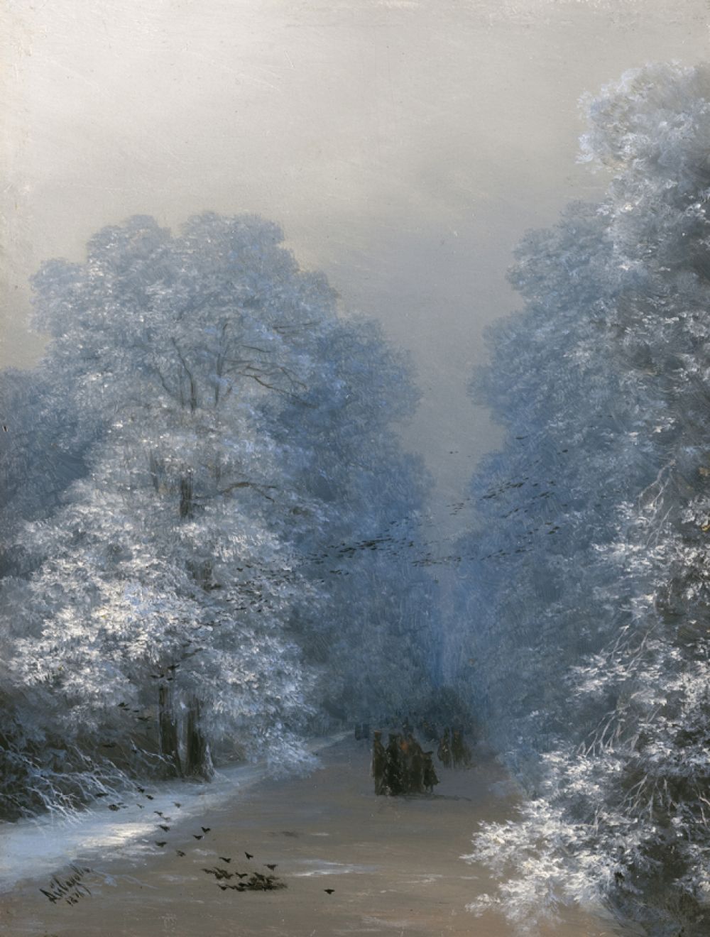 «Зимний пейзаж» (1876).