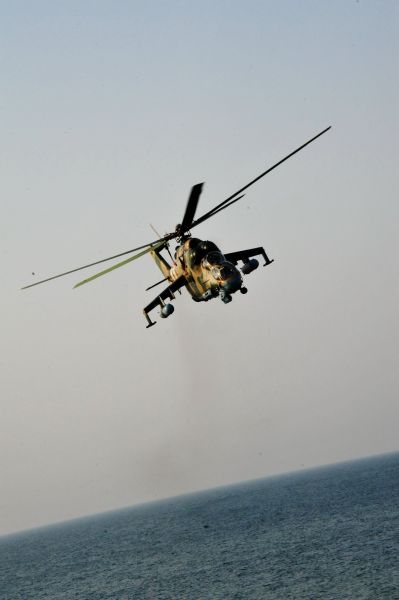 Не часто можно увидеть заграничные вертолеты в нашем воздушном пространстве над Черным морем