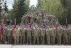 Групповое фото президента с житомирскими десантниками