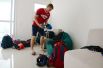 Российский боксер Виталий Дунайцев в своем номере в Олимпийской деревне в Рио-де-Жанейро.
