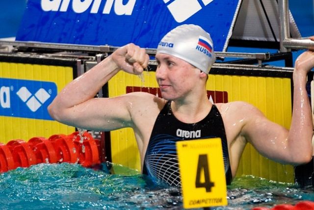 Анастасия Фесикова - капитан российской сборной по плаванию.