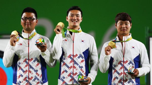 Свою главную награду также забрали лучники из Кореи: Woojin Kim, Bonchan Ku и Seungyun Lee