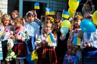 Украинские школьники.