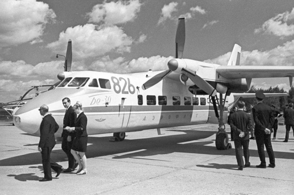 Советский самолет «Бе-30», 1969 год.
