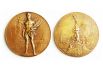 1920 год, Игры в Бельгии. На лицевой стороне медали — атлет, держащий лавровый венок и пальмовый лист, на оборотной стороне статуя Сильвиуса Брабо. На ребре выгравировано имя чемпиона, название соревнования, команда и дата.