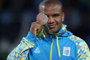 Жан Беленюк на награждении в Рио