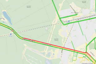 Пробки на горьковском шоссе в сторону москвы сейчас карта