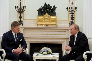 Роберт Фицо и Владимир Путин