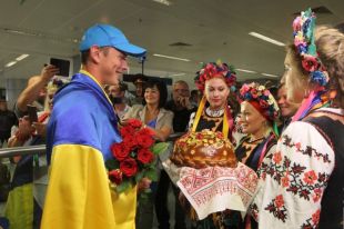 Юрий Чебан в аэропорту