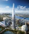 Lotte World Tower находится в Сеуле. Высота - 556 метров