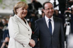 Канцлер Германии Ангела Меркель и президент Франции Франсуа Олланд