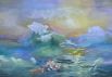 «Девятый вал», нарисованный по картине Айвазовского Нечаевой Юлией, 11 лет.