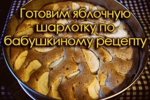 Яблочная шарлотка