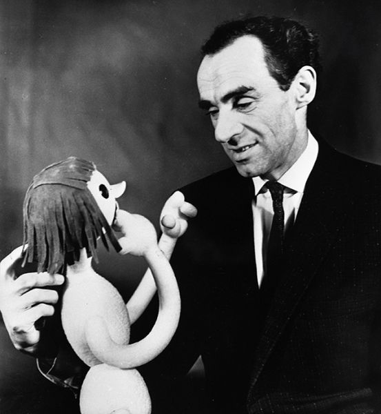 Артист Государственного центрального театра кукол Зиновий Гердт, 1969 год.