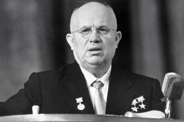 I-й секретарь ЦК КПСС, Председатель Совета Министров СССР Никита Сергеевич Хрущев, 1960 год.