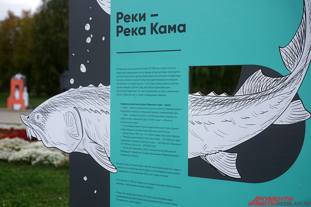 Например, буква «Р» посвящена реке Кама.