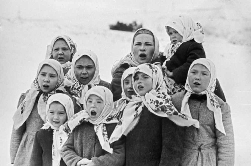 Кадр из кинофильма «Небывальщина», 1983 год. Режиссер Сергей Овчаров. В роли жены Незнама — актриса Нина Усатова.