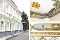 В доме Архипова впечатляют лепнина и росписи XIX века. 