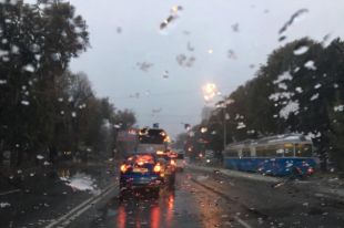 Первый снег в Виннице