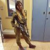 Маскировка на ее лице не мешает ей быть красавицей, которая служит в израильской армии